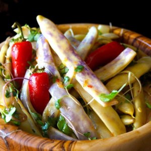 Dragon Tongue Bean Salad Recipe with Spicy Honey-Mustard