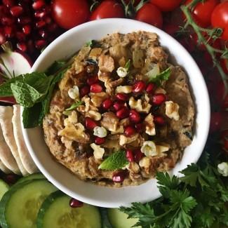 Eggplant-Walnut Dip (Kashke Bademjan)