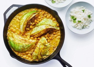 Turmeric and Coconut-Braised Cabbage With Chickpeas