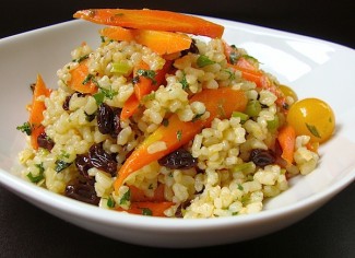 Warm Brown Rice Salad