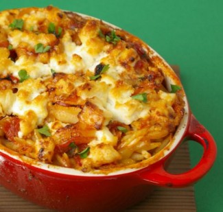 Recipe Photo: Baked Shrimp with Feta and Orzo