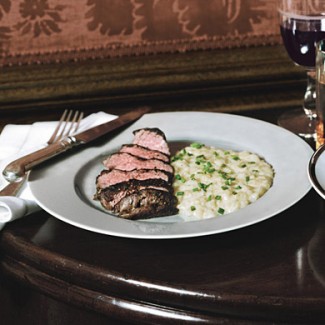 Recipe Photo: Beef Tenderloin Medallions with Potato &quot;Risotto&quot;