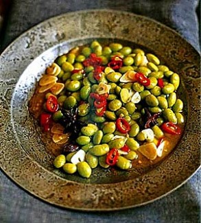 Bright Green Soybeans with Garlic