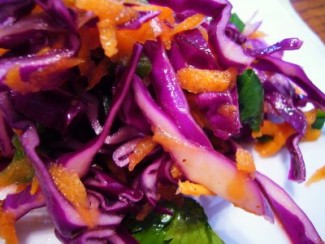 Recipe Photo: Cabbage-Radish Slaw With Cilantro-Lime Vinaigrette