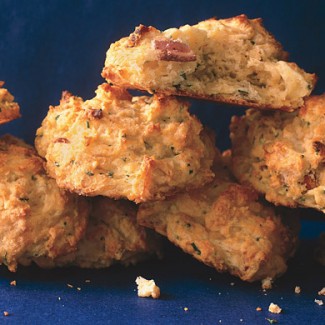 Recipe Photo: Cheddar, Bacon, and Fresh Chive Biscuits