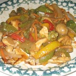 Recipe Photo: Stir-Fried Chicken, Onions, and Celery