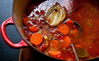 Recipe Photo: Chickpea Vegetable Soup with Parmesan and Rosemary