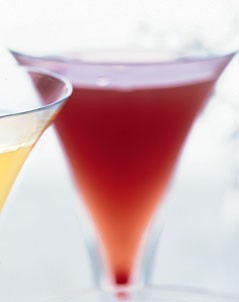 Recipe Photo: Pomegranate-Ginger Champagne Cocktail