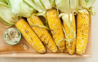 Corn on the Cob with Feta and Herbs Recipe Photo: Corn on the Cob with Feta and Herbs
