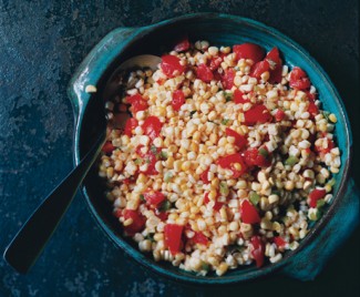 Corn-and-Tomato Scramble Recipe Photo: Corn-and-Tomato Scramble