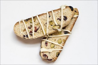 Recipe Photo: Cranberry Orange Pistachio Biscotti