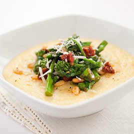 Recipe Photo: Broccoli Rabe, Sun-Dried Tomato, and Pine Nut Topping