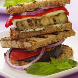 Recipe Photo: Grilled Eggplant Panini