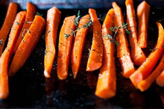 Ginger-Roasted Carrots with Herb Vinaigrette