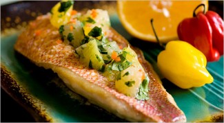 Maya Citrus Salsa (Xec) With Red Snapper