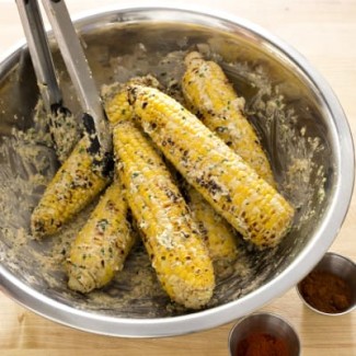 Mexican-Style Charcoal-Grilled Corn Mexican-Style Charcoal-Grilled Corn