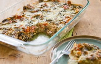 Recipe Photo: Mushroom, Tomato and Gruyere Breakfast Casserole