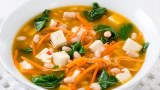 Navy Bean and Collard Green Soup