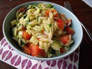 Orzotto With Zucchini and Pesto