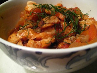 Roast Fish Casserole with Fennel and Leeks