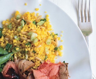 Recipe Photo: Saffron-Scented Couscous with Pine Nuts