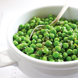 Sautéed Peas with Mushrooms