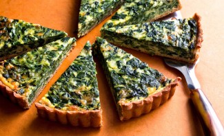 Recipe Photo: Spinach and Onion Tart