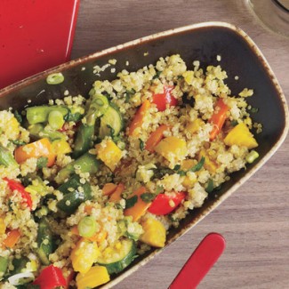 Recipe Photo: Spring Vegetable and Quinoa Pilaf