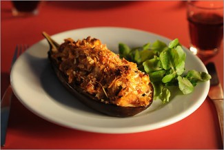 Recipe Photo: Stuffed Eggplant