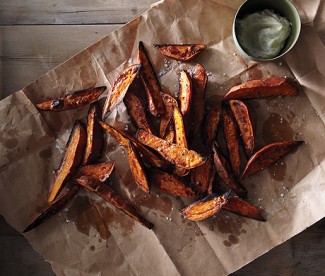 Sweet Potato Wedges with Lime Mayo