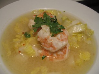 Thai Shrimp Soup with Lime and Cilantro