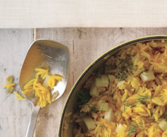 Recipe Photo: Toasted Orzo with Saffron and Fennel