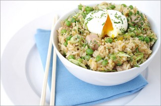 Recipe Photo: Un-Fried Rice with Soft-Cooked Eggs