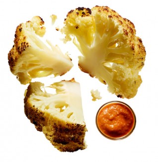 Whole Roasted Cauliflower With Romesco