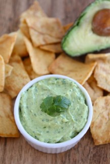 Yogurt Cheese with Avocado Puree