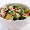 Recipe Photo: Braised Brussels Sprouts with Bacon and Pecans