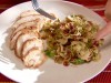 Recipe Photo: Brussels Sprouts with Pecans and Cranberries