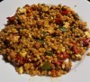 Jessica’s Chickpea Couscous with Zucchini and Heirloom Grape Tomatoes