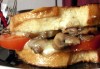 Tomato & Mushroom Grilled Cheese Sandwich