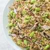 Quinoa Pilaf with Shiitakes, Edamame, and Ginger