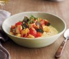 Slow-Cooked Ratatouille Over Goat Cheese Polenta