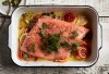 Slow-Roasted Citrus Salmon With Herb Salad